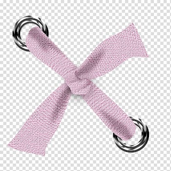Perforation Ribbon, Pink Ribbon perforation transparent background PNG clipart