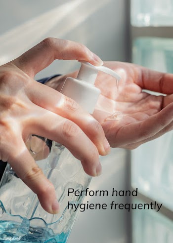 Perform hand hygiene frequently social template vector | Free  vector - 2314830