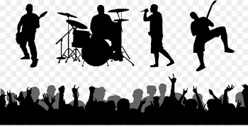 Performance Musical ensemble Silhouette Clip art - Rock band live performances vector silhouettes 