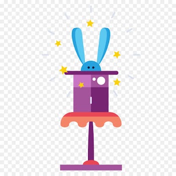 Performance Vector graphics Circus Magic Bugs Bunny - about magic 