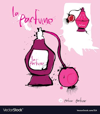 Perfume bottle vector image