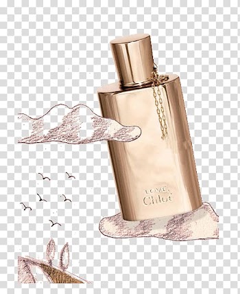 Perfume Bottle Watercolor painting, Watercolor perfume bottle transparent background PNG clipart