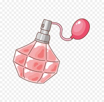 Perfume Cartoon Illustration - Pink perfume 