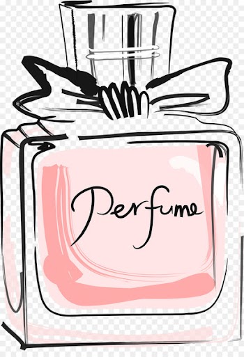 Perfume Rose water - Hand-painted perfume bottle 