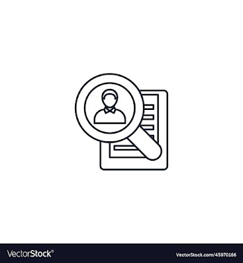 permanent recruitment creative icon line