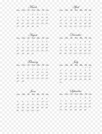 Perpetual calendar Time Month Public holiday - time 
