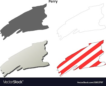 Perry Map Icon Set vector image