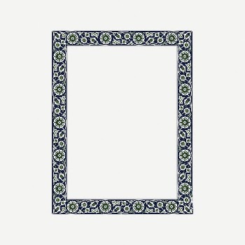 Persian frame collage element, vintage | Free PSD Illustration - rawpixel