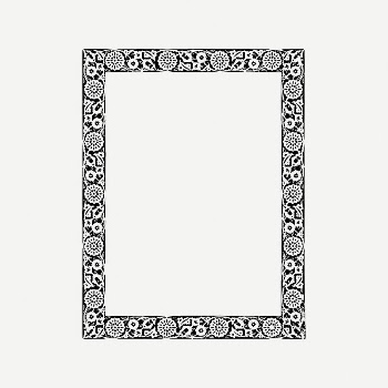Persian frame collage element, vintage | Free PSD Illustration - rawpixel