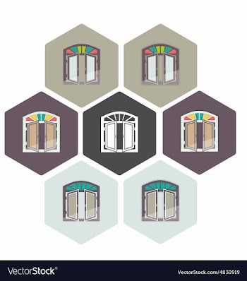 Persian window - persiana vector image