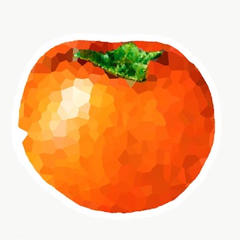 Persimmon crystallized style sticker overlay | Free  transparent png - 2347319