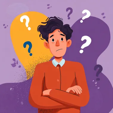 Person Contemplating Questions Person Contemplating Questions