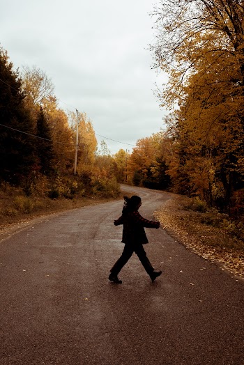 Person Crossing Road