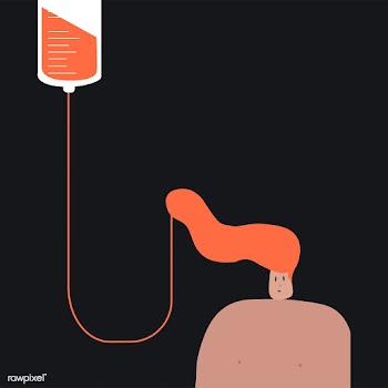 Person donating blood vector illustration | Free stock vector - 462262