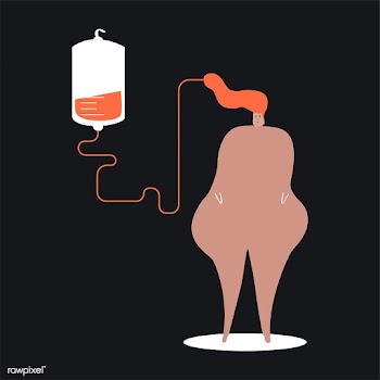 Person donating blood vector illustration | Free stock vector - 462277