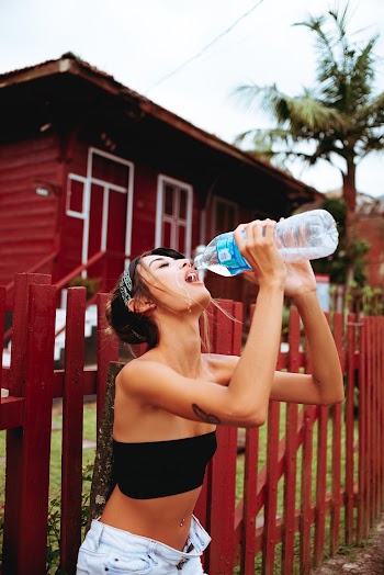 Person Drinking Water