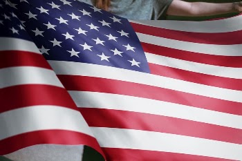 Person holding American flag background, | Free Photo - rawpixel