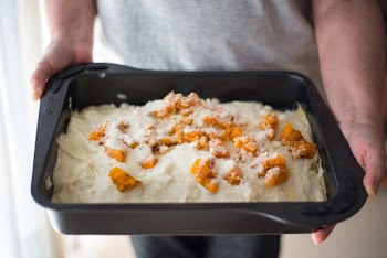 Person Holding Bake Pan