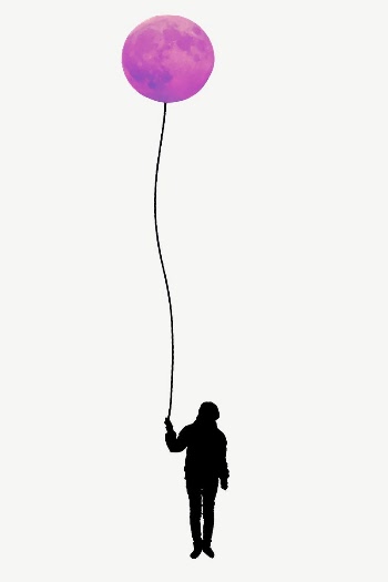 Person holding balloon collage element | Free PSD - rawpixel