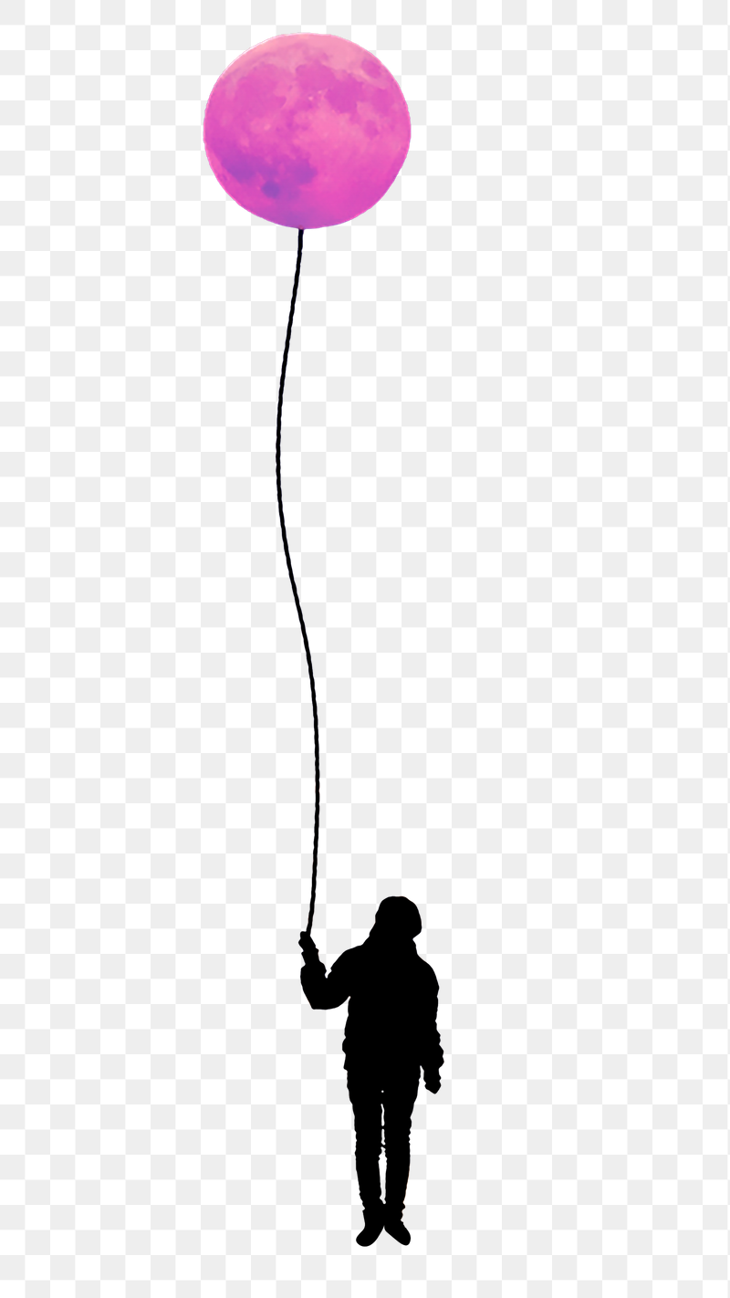 Person holding balloon png sticker, | Free PNG - rawpixel