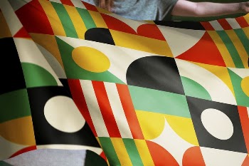 Person holding Bauhaus inspired patterned | Free Photo - rawpixel