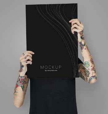 Person Holding Black Card