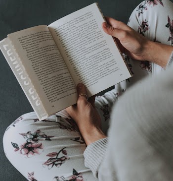 Person Holding Book