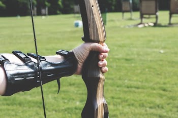 Person Holding Bow