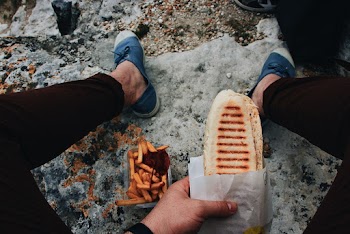 Person Holding Bread