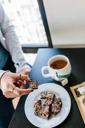 Person Holding Brownies