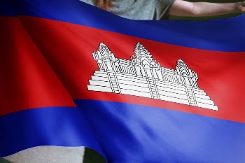 Person holding Cambodian flag background, | Free Photo - rawpixel