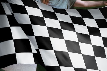 Person holding checkered racing flag | Free Photo - rawpixel