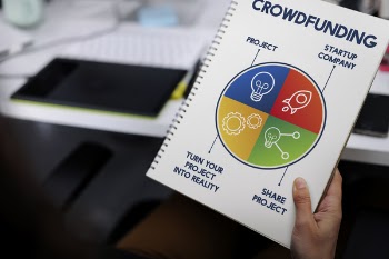 Person Holding Crowfunding Book