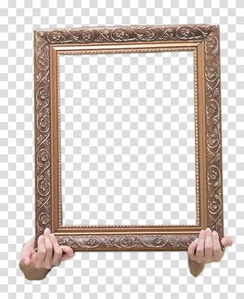 , person holding frames transparent background PNG clipart