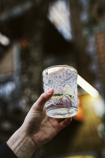 Person Holding Glass