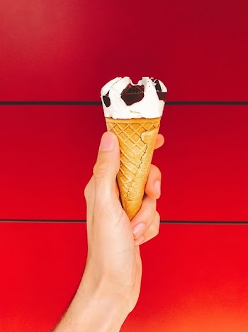 Person Holding Ice Cream