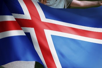 Person holding Iceland flag background, | Free Photo - rawpixel