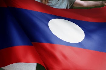 Person holding Laos flag background, | Free Photo - rawpixel