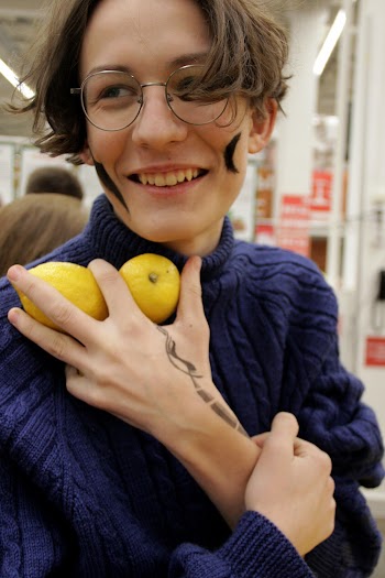 Person Holding Lemonade