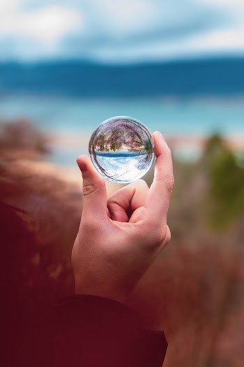 Person Holding Lensball