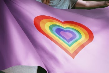 Person holding LGBTQ heart flag, | Free Photo - rawpixel