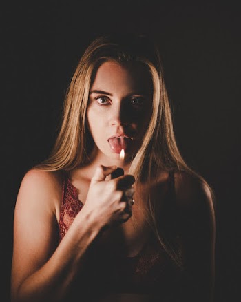 Person Holding Lighter