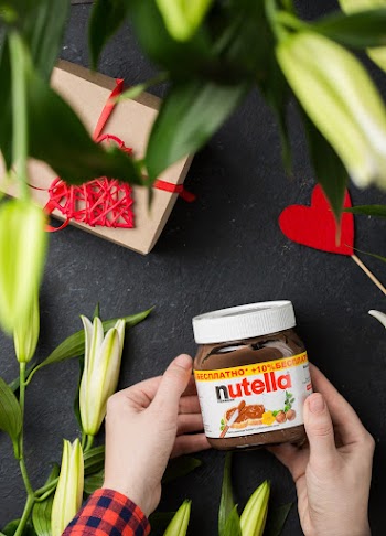 Person Holding Nutella