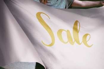 Person holding pink sale flag | Free Photo - rawpixel