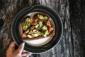 Person Holding Plate With Food