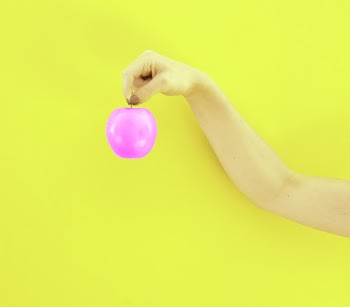 Person Holding Purple Apple Fruit