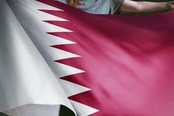 Person holding Qatar flag background, | Free Photo - rawpixel