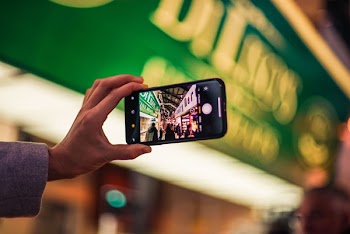 Person Holding Smartphone