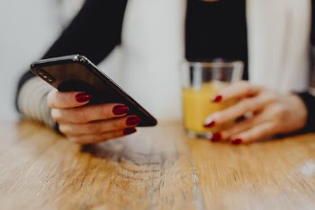 Person Holding Smartphone