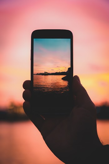 Person Holding Smartphone